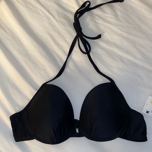 NWT Black Push Up Bikini Top